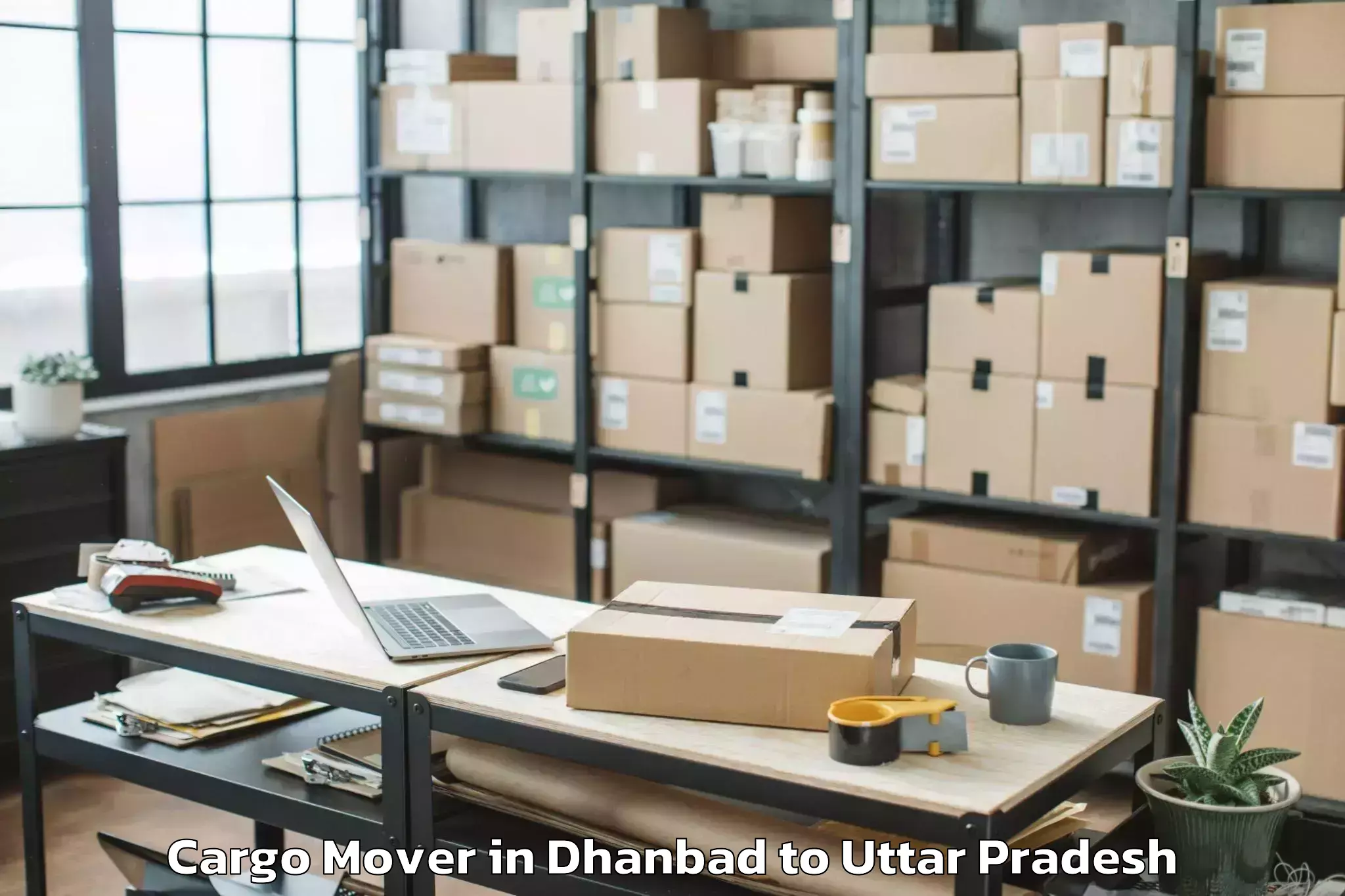 Get Dhanbad to Goshainganj Cargo Mover